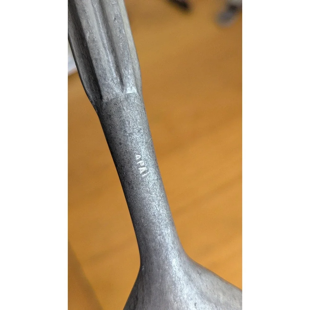 Vintage Cast Aluminum Ice Cream Spade Rice Paddle Ribbed Handle 4PA1‎ 9 Inch